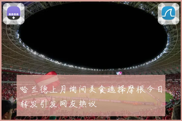 哈兰德上月询问美食选择摩根今日转发引发网友热议